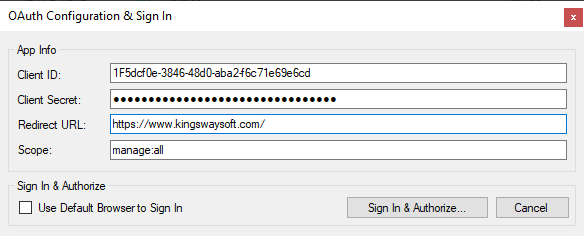 Qualtrics Connection Manager OAuth Page